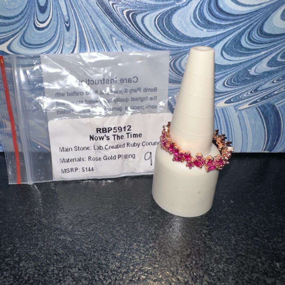 Bomb Party OG Ring - “Now's The Time” SIZE 9